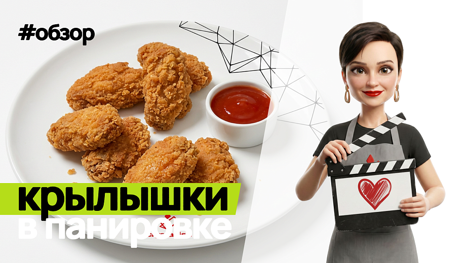 Обзор на Крылышки куриные "Золотые" в панировке